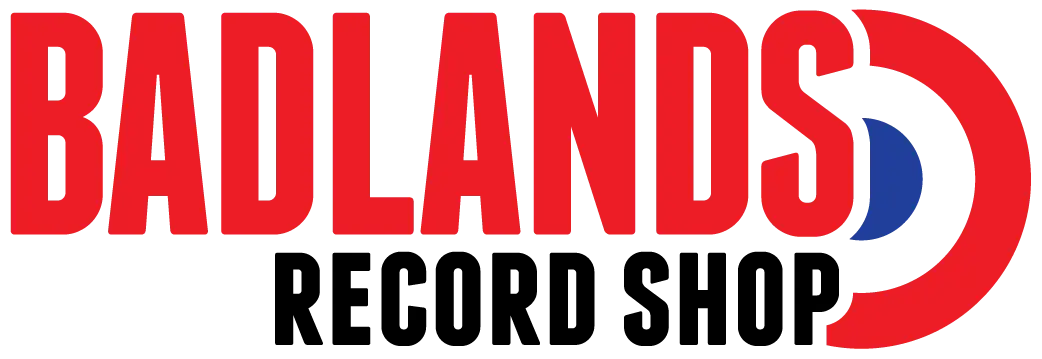 Badlands Record Shop Logo Grey Text